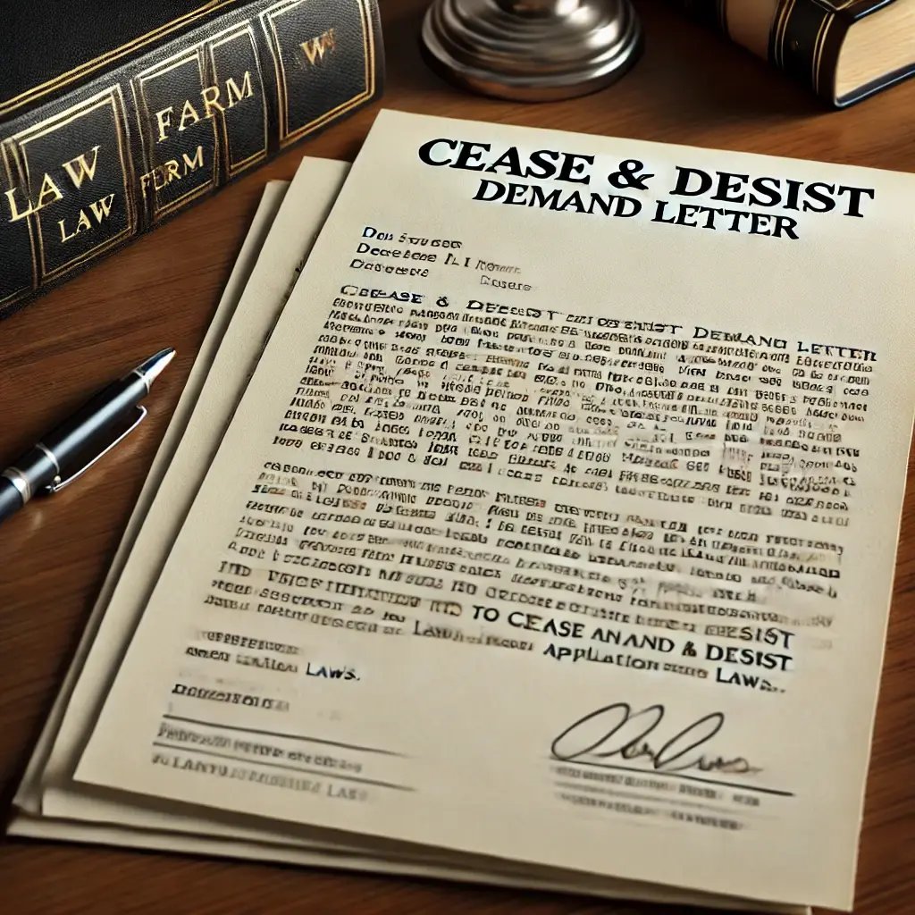 CEASE AND DESIST DEMAND
