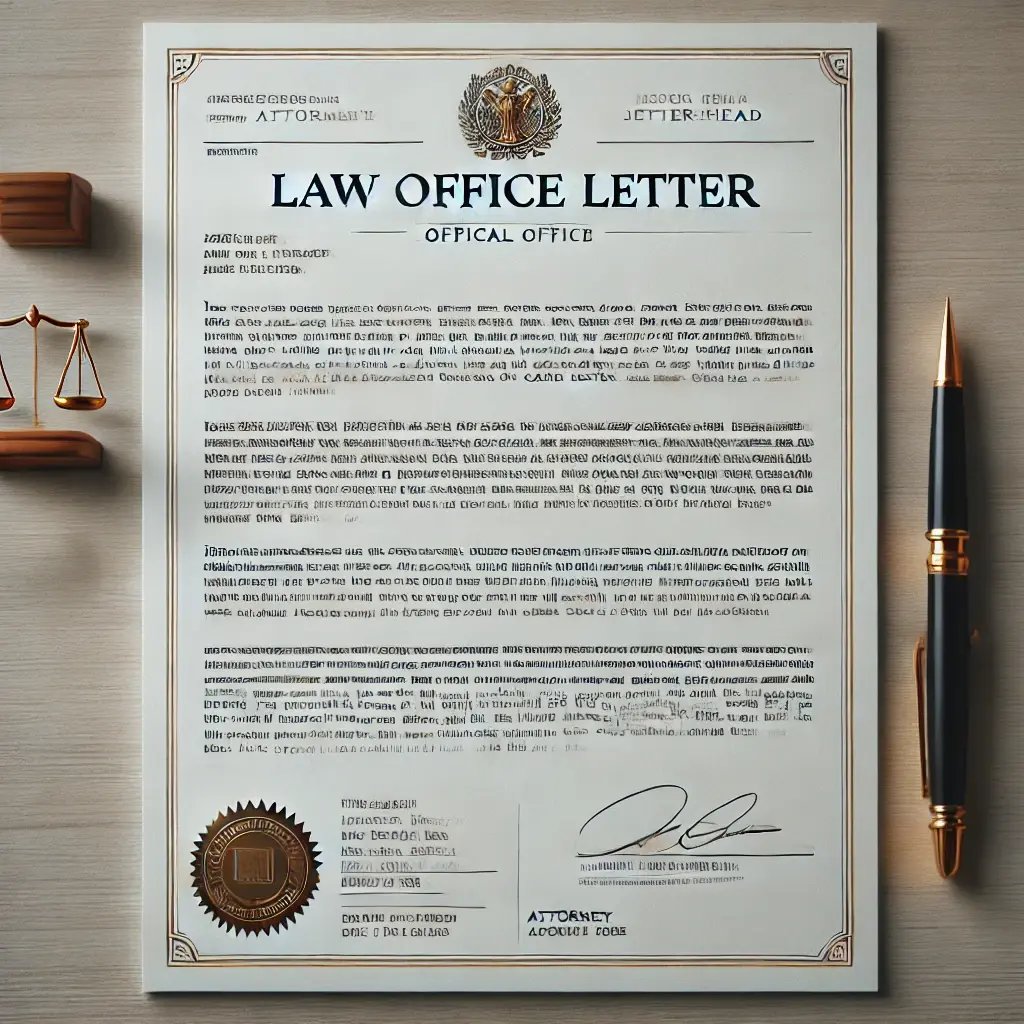 LEGAL DEMAND LETTER